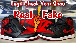 Real vs Fake / Jordan 1 OG Bred / Legit Check Your Shoes 👀