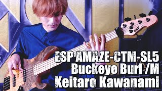 ESP Guitars: AMAZE-CTM-SL5 Buckeye Burl Demonstration feat. Keitaro Kawanami(川浪 啓太郎)