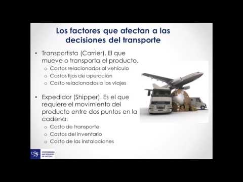 El transporte en la cadena de abastecimiento