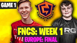 FNCS EUROPE Week 1 Final Game 1 Highlights