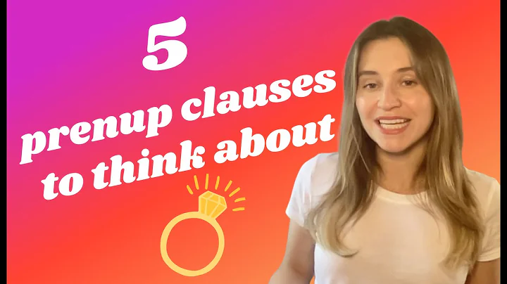 5 prenup clauses to think about