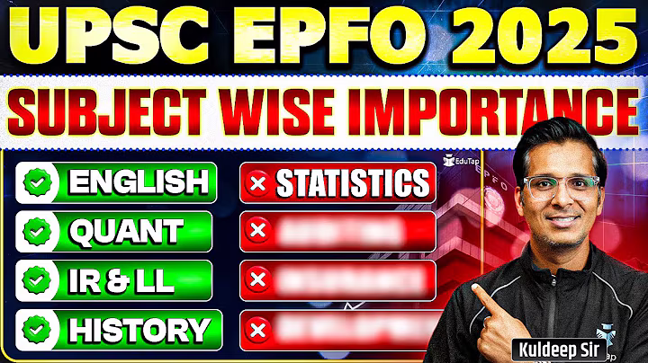 UPSC EPFO Preparation 2025 Important Topics | UPSC EPFO APFC & EO AO Syllabus |EPFO Online Prep Tips