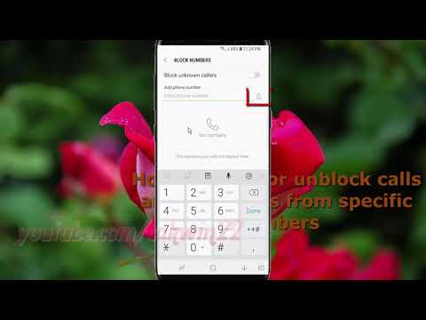 Samsung Galaxy S9 : How to Block or unblock calls and messages from specific numbers (Android Oreo)