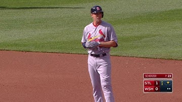 STL@WSH: Piscotty opens scoring with an RBI double