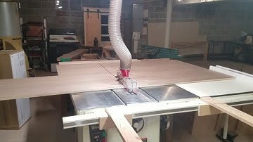Cutting a full sheet of plywood on a table saw #2