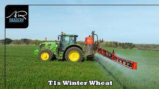 John Deere 6155M Spraying Winter Wheat | T1 Time