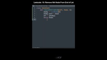 Leetcode 19. Remove Nth Node From End of List in Python | Python Leetcode | Python Coding Tutorial