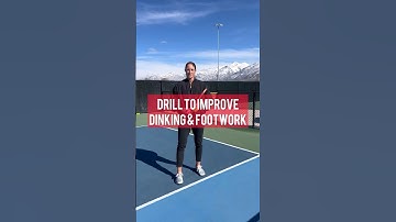 Great drill to try that will help with footwork & dinking! #pickleball #pickleballtips