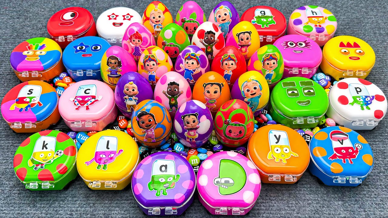 Cocomelon Slime 💫 JJ Jeni & Friends mix with Alphablocks 🅰️, Numberblocks 🔢 | Slime 🌈ASMR