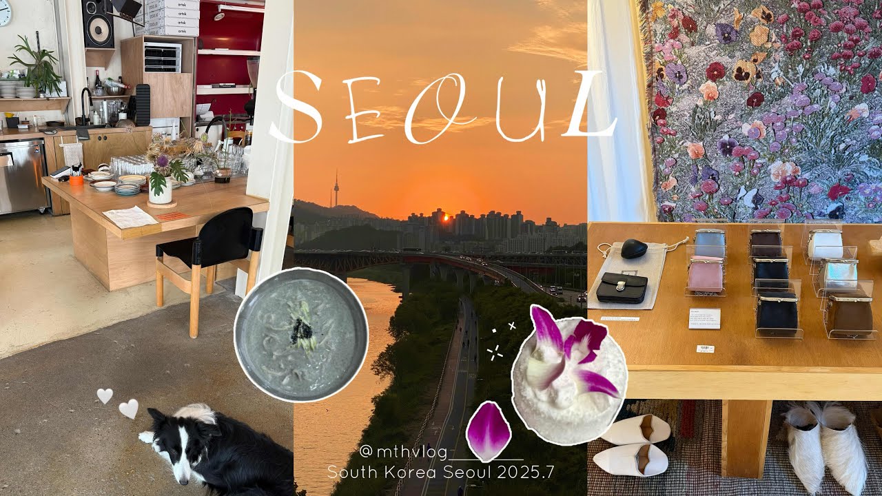 【 Seoul vlog 】 夏のソウル3泊4日🍧⊹˚ | ソウルの夕日スポット | 延南洞 漢南shop巡り カフェ