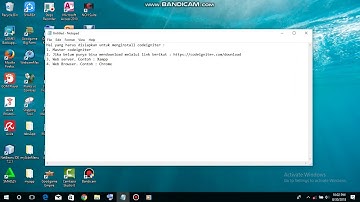 Cara memasang Codeigniter di Localhost sampai bisa diakses | Tutorial install Codeigniter