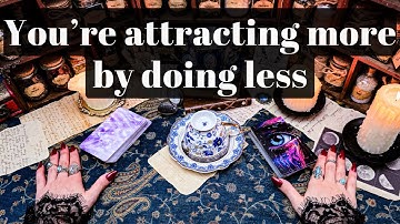 YOU ARE ATTRACTING MORE BY DOING LESS AND ABUNDANCE FLOWS TO YOU WHILE YOU REST