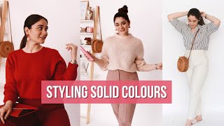Celebrity How To Style Monochrome Outfits | Wearing Solid Colour Clothes | Sana Grover Net Worth