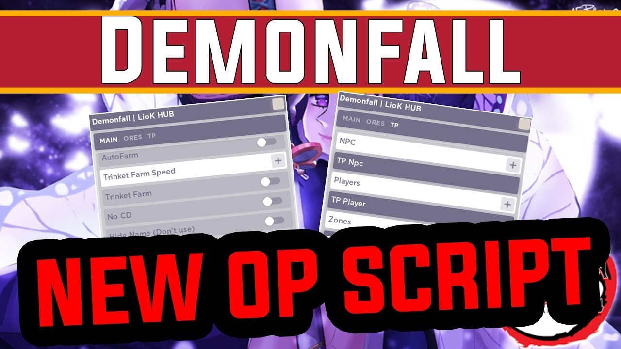 Roblox Script -- Demonfall [Godmode, Auto Farm, States]