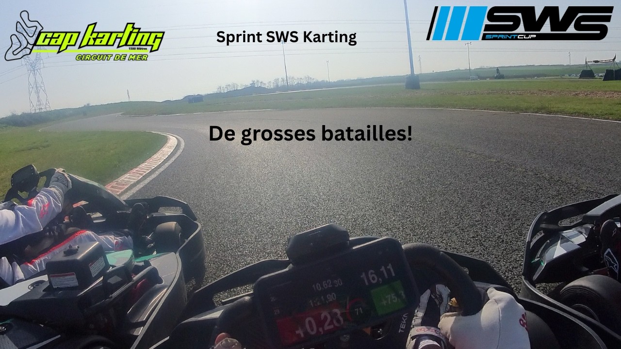 Sprint Karting SWS Cap Karting Mer - Grosses batailles à l'aspiration !