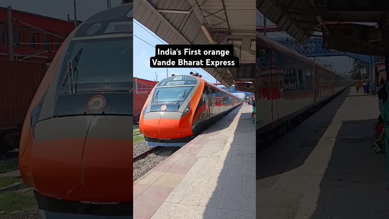 India's FIRST ORANGE VANDA BHARAT EXPRESS/ MOST LUXURIOUS TRAIN OF INDIA