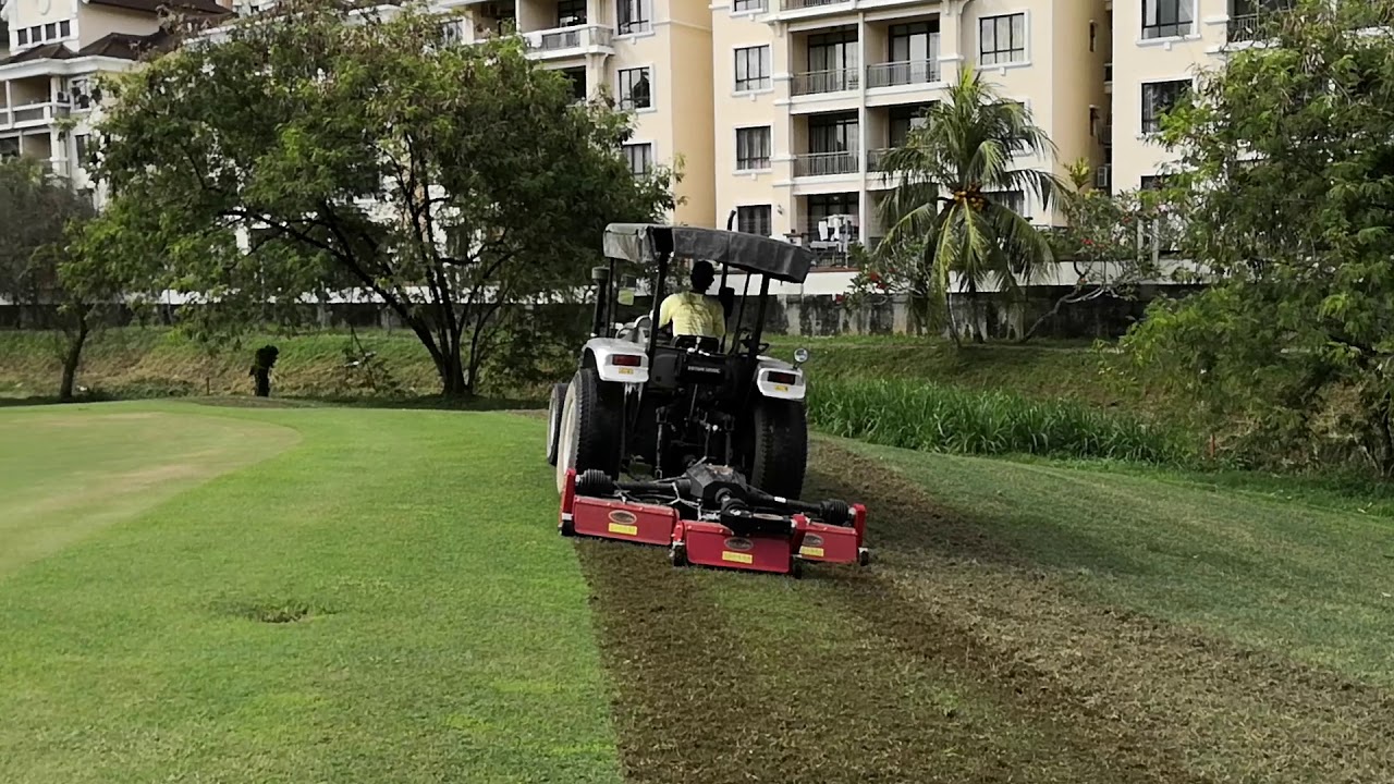 Fairway Verticut - Seri Selangor Golf Club - YouTube