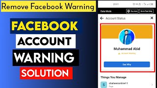 Facebook Account warning Problem 2022 | Facebook account warning Kaise hataye | Simple & easy