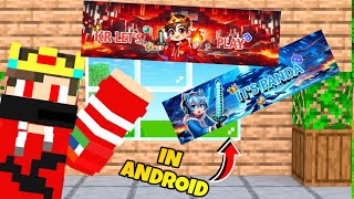 How To Make Minecraft Channel Banner In Android 🤩🔥Like This || how to make yt banner's