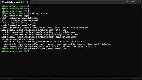 Ubuntu CD-ROM Release Problem Solved | SUDO APT UPDATE