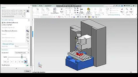 Siemens NX 10 Drilling+Milling Manufacturing Machine Simulation