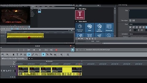 Where is the Audio Soundtrack MAGIX Movie Edit Pro Premium
