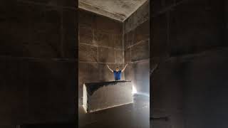 Entering into khufu pyramid.The Great Pyramid of Giza walktrough.Inside the great pyramid.