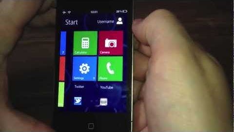 How To Get Windows 8 On The Iphone/Ipod Touch [DreamBoard+Metroon]