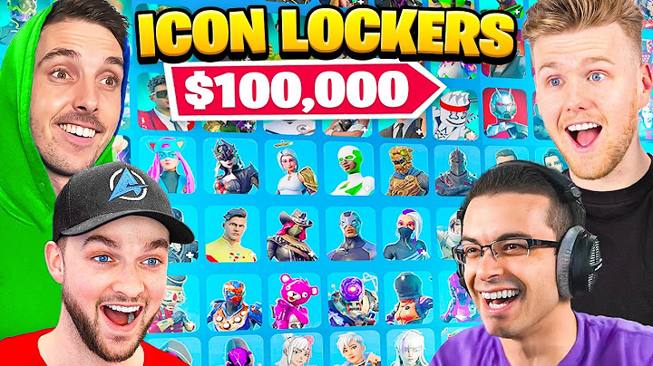 Revealing EVERY Fortnite Icon Locker! (Lazarbeam, NickEh30 & More)