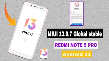 MIUI Global 13.0.7.2 stable update For Redmi Note 5 Pro & Super Icons & Widgets & smooth ui 😍😍