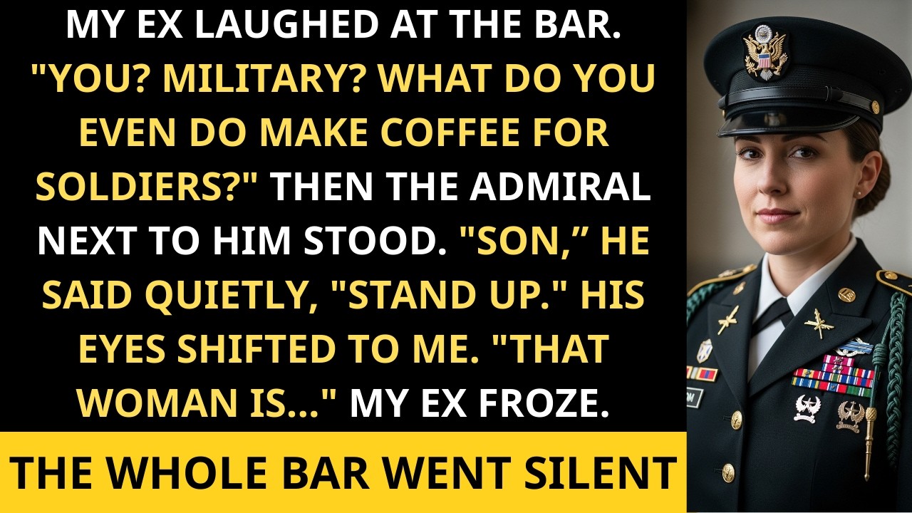 “You’re No Soldier,” My Ex Said at the Bar — Then the Admiral Revealed the Shocking Truth.