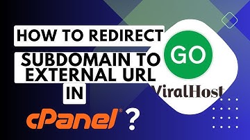 How to Redirect subdomain to an external URL with GoViralHost