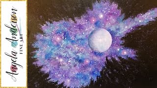 Learn to paint a galaxy guitar silhouette with forest trees and the
moon in night sky this free acrylic step by tutorial angela anderson.
easy a...