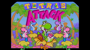 Tetris Attack for Super Nintendo Intro and Demo
