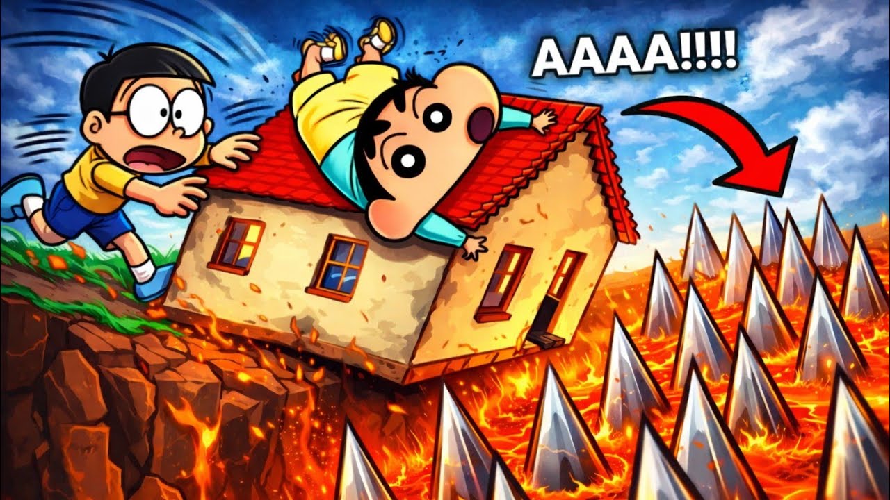 AAAA!!!! Survive The Sliding House! 😱🔥