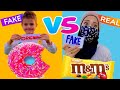تحدي رانو وخلودة تحدي أكل حقيقي ضد أكل مزيف Original Vs Fake 