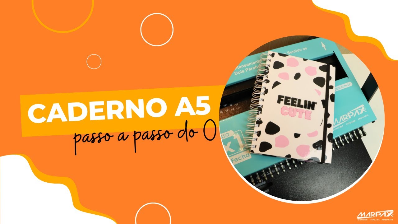 Capa do vídeo Como fazer um caderno personalizado do zero? Passo a passo Marpax