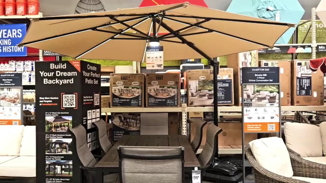 hampton bay patio umbrella model yjauc171rc2 Replacement Canopy for 6.5' x 10' This solar umbrella features an UV Hampton Bay 11 Foot Offset