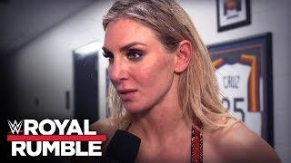 Charlotte Flair celebrates at Royal Rumble: WWE Exclusive, Jan. 26, 2020