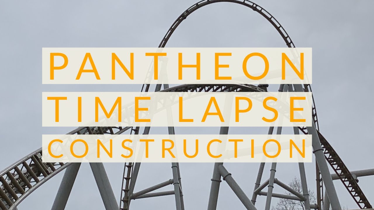 PANTHEON Time-lapse Construction - Busch Gardens Williamsburg 2020 New Roller Coaster