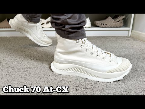 コンバース CHUCK 70 AT-CX ホワイト　27cm Converse Chuck 70 At-CX Hi Egret Review& On foot - YouTube