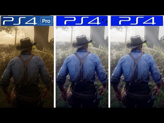 narre identifikation God følelse Red Dead Redemption 2 | PS4 Pro VS PS4 Slim VS PS4 | Graphics Comparison -  YouTube