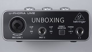 Behringer U-PHORIA UM2 unboxing