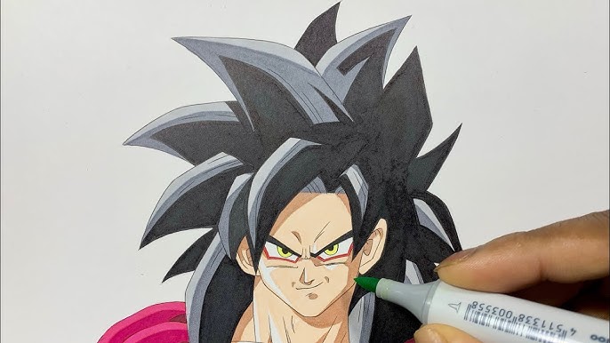 Desenhando/Drawing Goku - Dragon Ball GT 