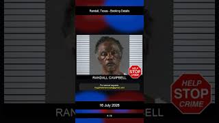 Randall Texas Booking Records - 16 July 2026