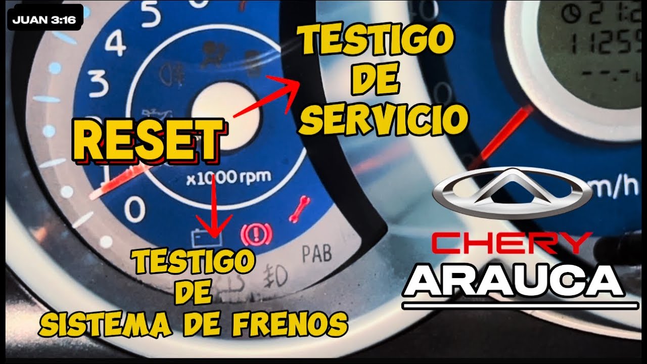 КАК СНЯТЬ ЛАМПОЧКУ СЕРВИСНОГО СОСТОЯНИЯ НА CHERY ARAUCA | СБРОС ЛАМПОЧКИ ТОРМОЗНОЙ СИСТЕМЫ