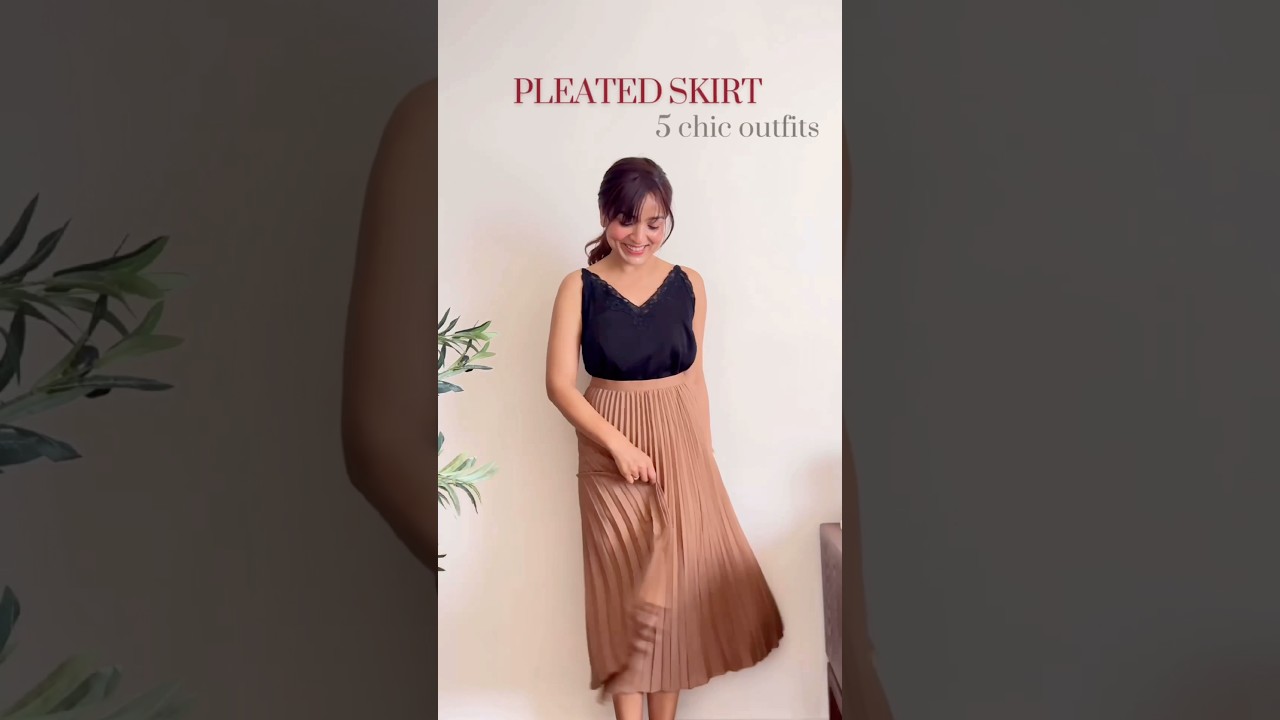 Как стилизовать плиссированную юбку | 5 простых идей нарядов 