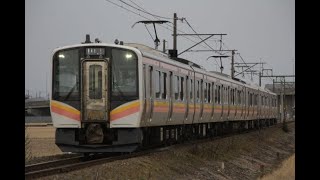 【越後線】E129系B23編成+A34編成 1932M 越後赤塚~越後曽根間