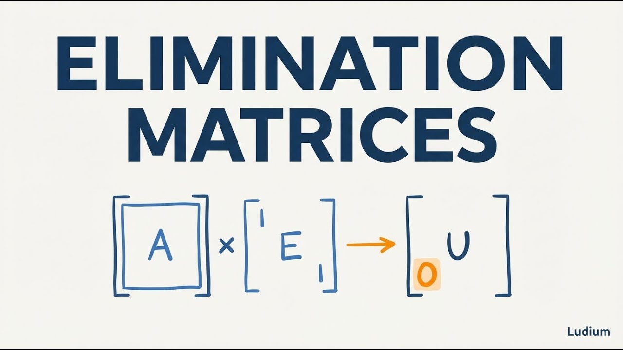 Linear Algebra — 2.2: Elimination Matrices