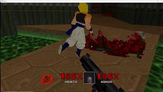 Playing the original DOOM in VRChat